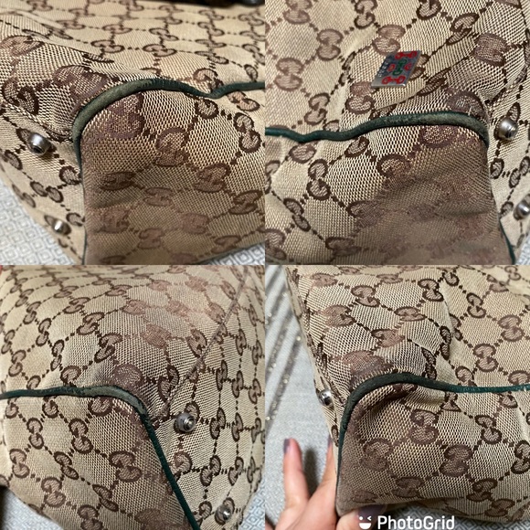 Gucci Beige/Ebony GG Canvas Diaper Bag Tote Bag - Picture 15 of 16